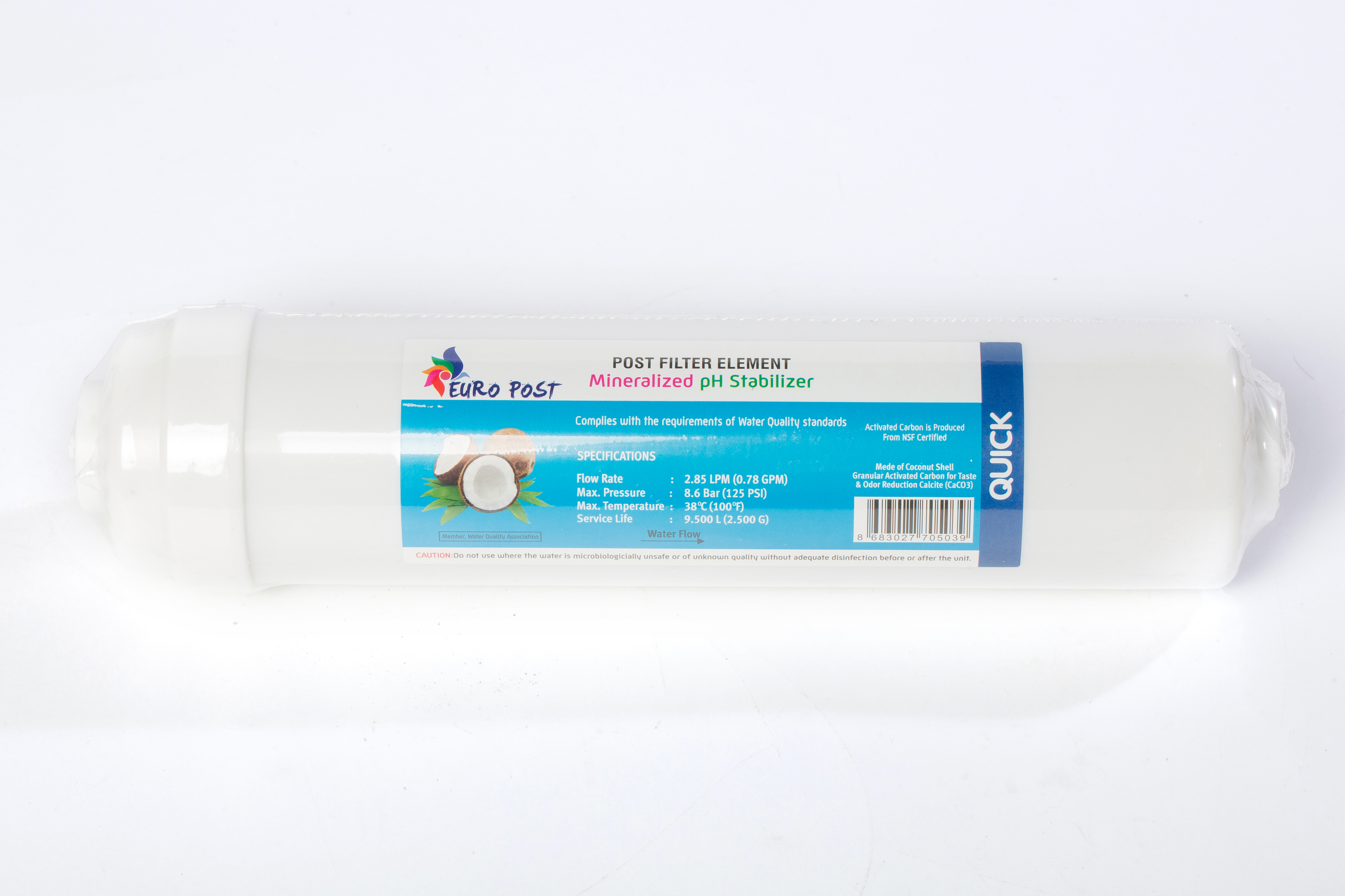 Постфільтр вугільний QUICK 2,5" 1840 Fil Tek